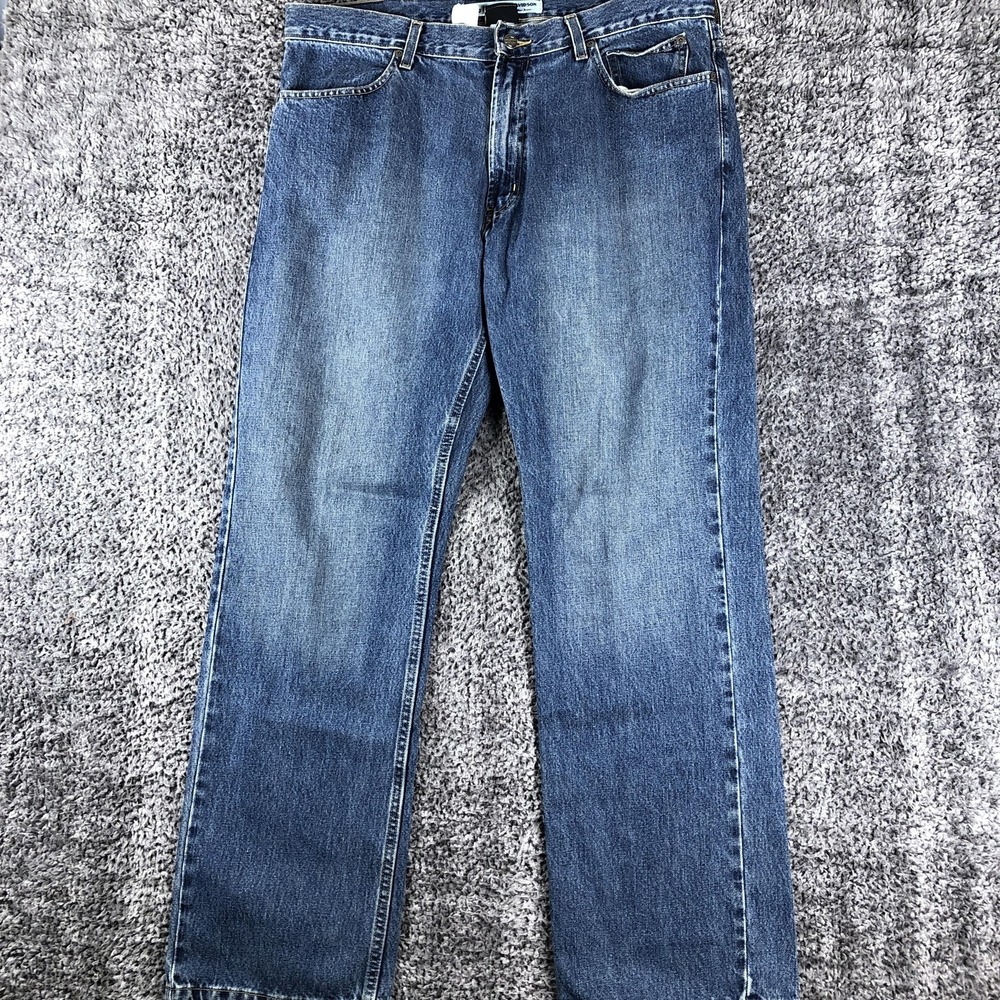 Harley-Davidson Jeans Mens 38x32‎ Blue Straight Leg Denim Medium Wash Motorcycle
